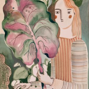 La Donna con la Foglia rosa